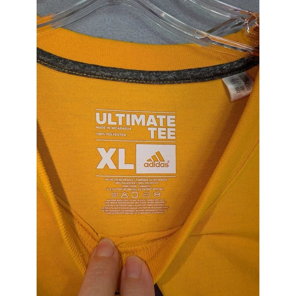 Adidas ASU Arizona State Sun Devils Gold Athletic Performance T-Shirt XL